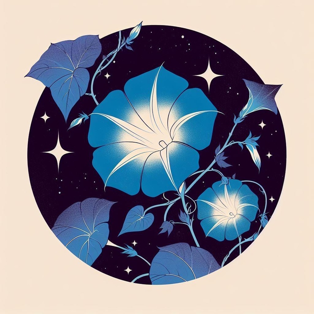 Morning Glories Print